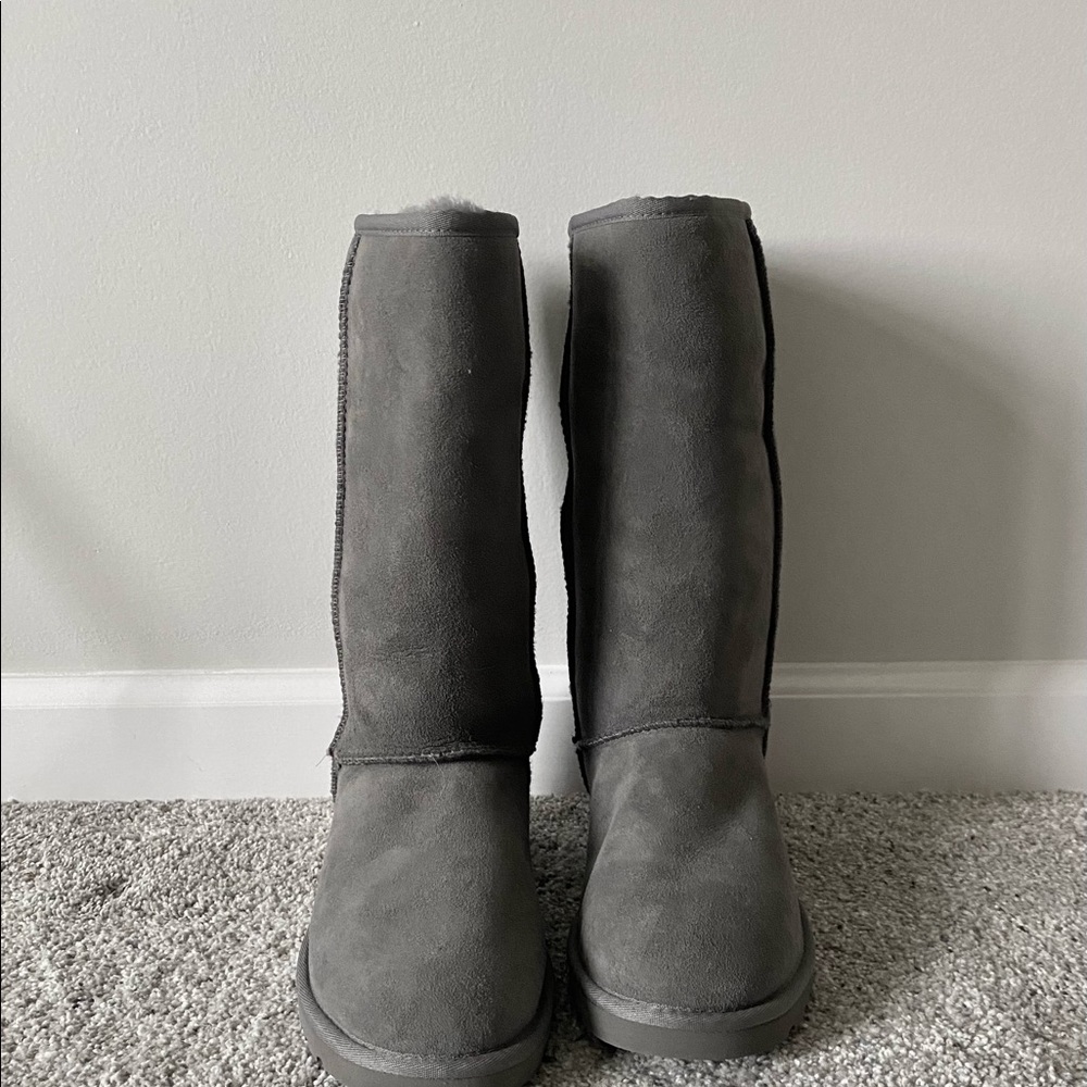 Tall Ugg boots-Gray - Picture 1 of 5
